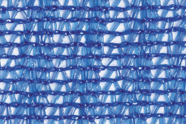 Blauer Plastikgarten-Schatten, der Raschel gestrickt mit Luft-Durchlässigkeit fängt