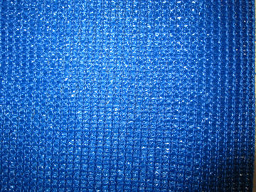 Blaue Plastikzaun-Filetarbeit